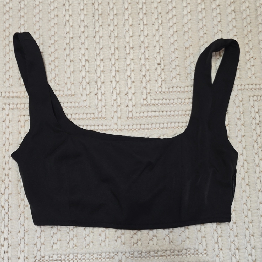 Princess Polly Black Crop Top